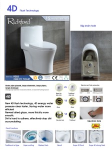 big drain hole of toilet