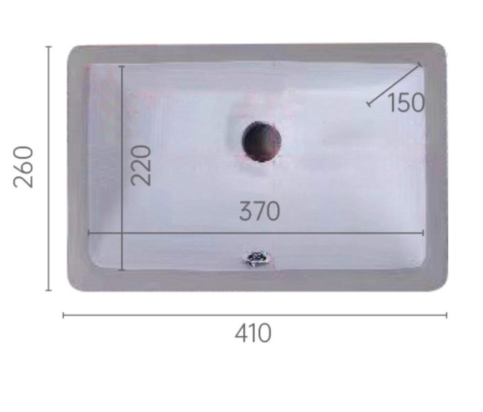 BF1601 – 16 inch Square basin